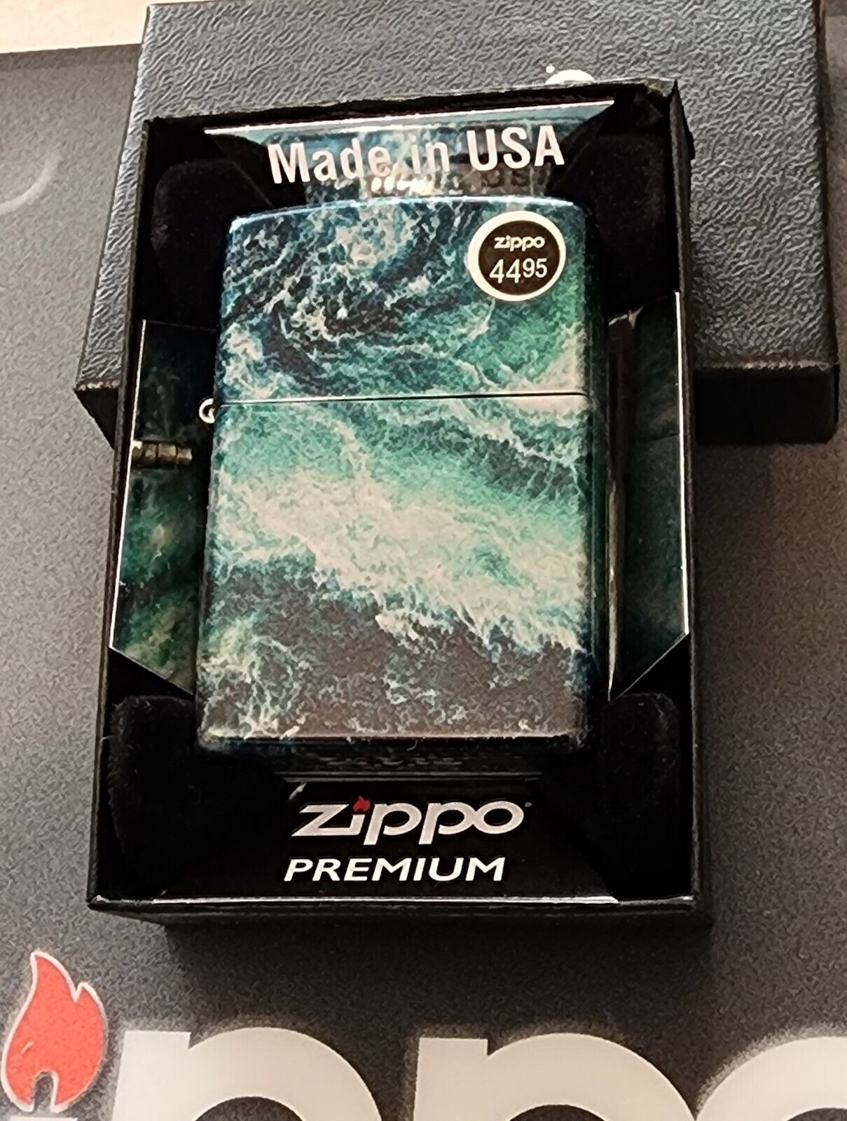 Zippo 48621 Rogue Wave 540 Fusion Tumbled Chrome 2023 NEW Windproof Lighter