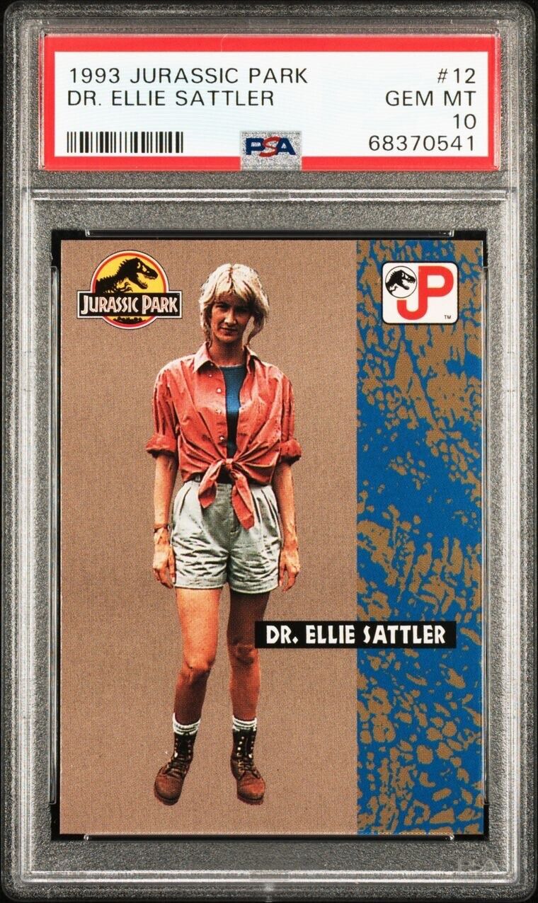 1993 Topps Jurassic Park #12 Dr. Ellie Sattler PSA 10 Laura Dern