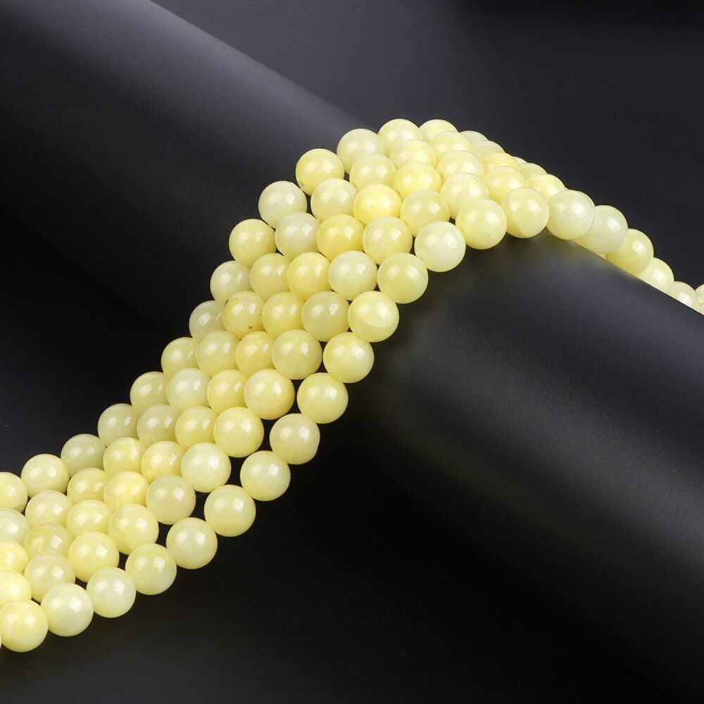 Natural Stones Aquamarine Chalcedony Beads Handmade Accessories High Quality New