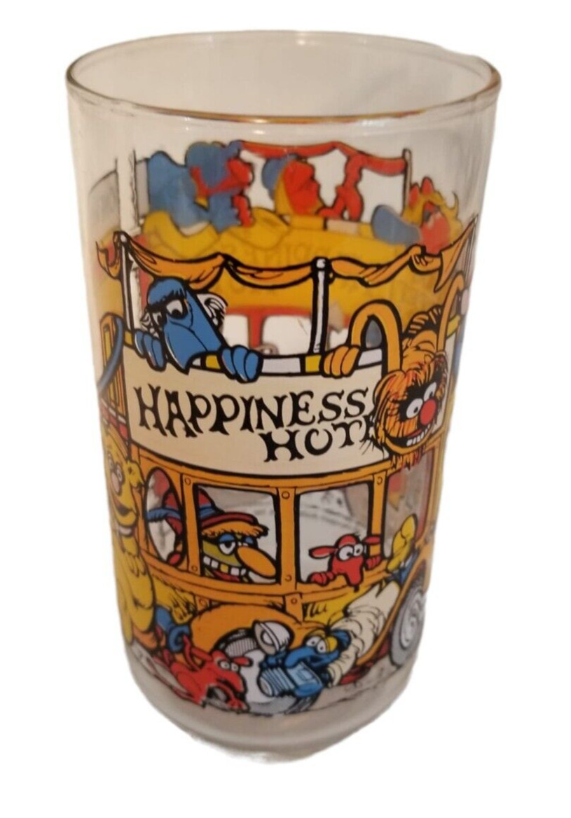 Vintage McDonald\'s 1981 The Great Muppet Caper Drinking Glass Happiness Hotel