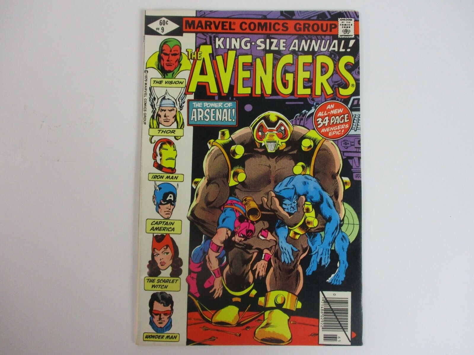 Marvel Comics AVENGERS KING-SIZE ANNUAL #9 1979