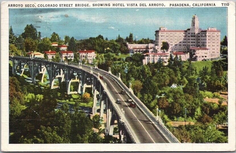 1937 Pasadena, California Postcard \