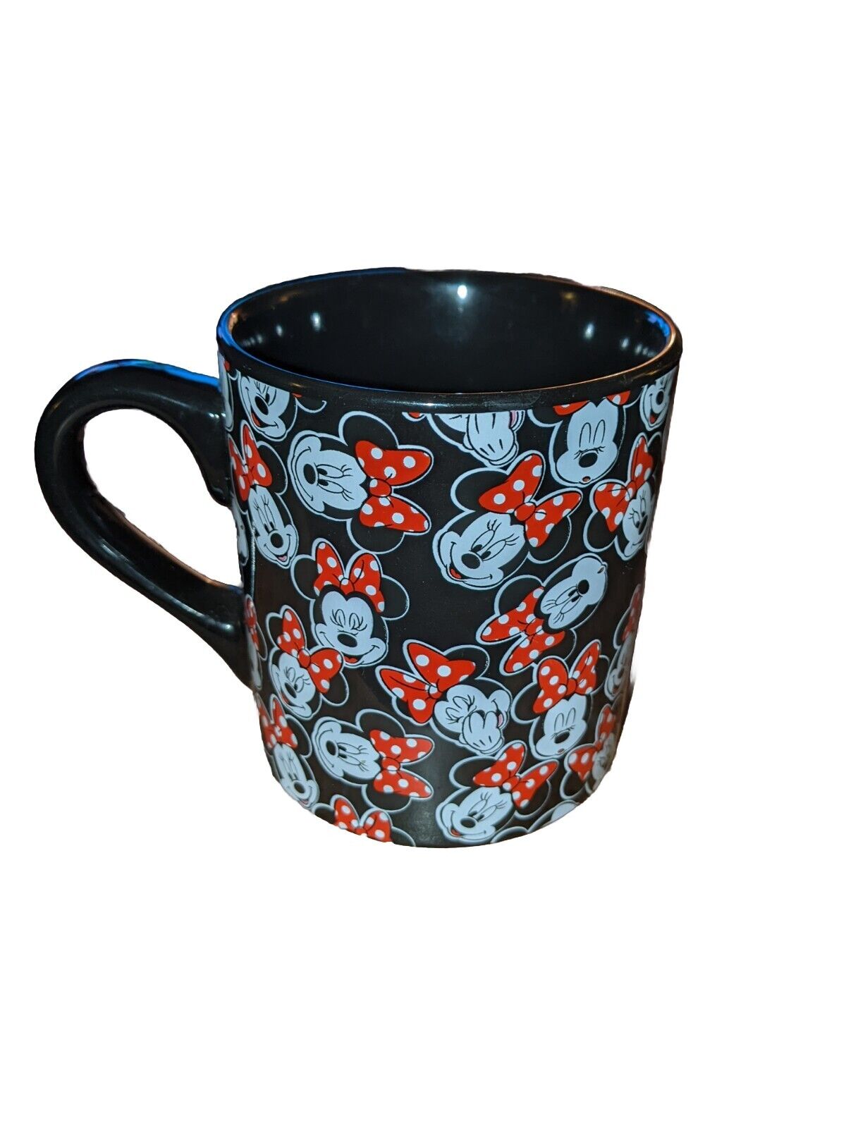 Disney Minnie Mouse Happy Faces All Over Coffee Mug Or Tea Cup 14 oz Nice