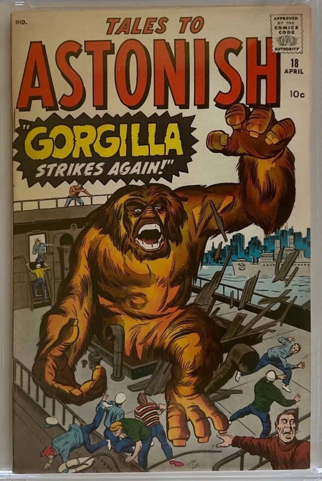 Tales to Astonish #18, Atlas Comics 4/61 GORGILLA STRIKES AGAIN