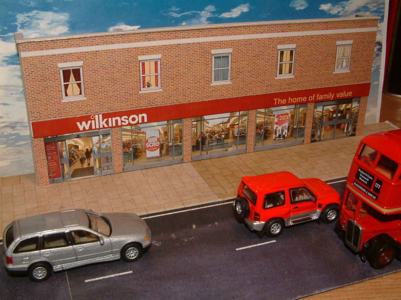 Low Relief Super Store (Wilkinson) Self Assembly Card Kit Only available here.