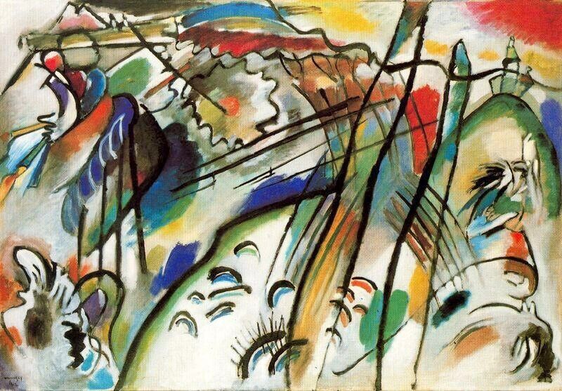 Dream-art Oil painting Kandinsky-Improvisation-28-second-version-free shipping