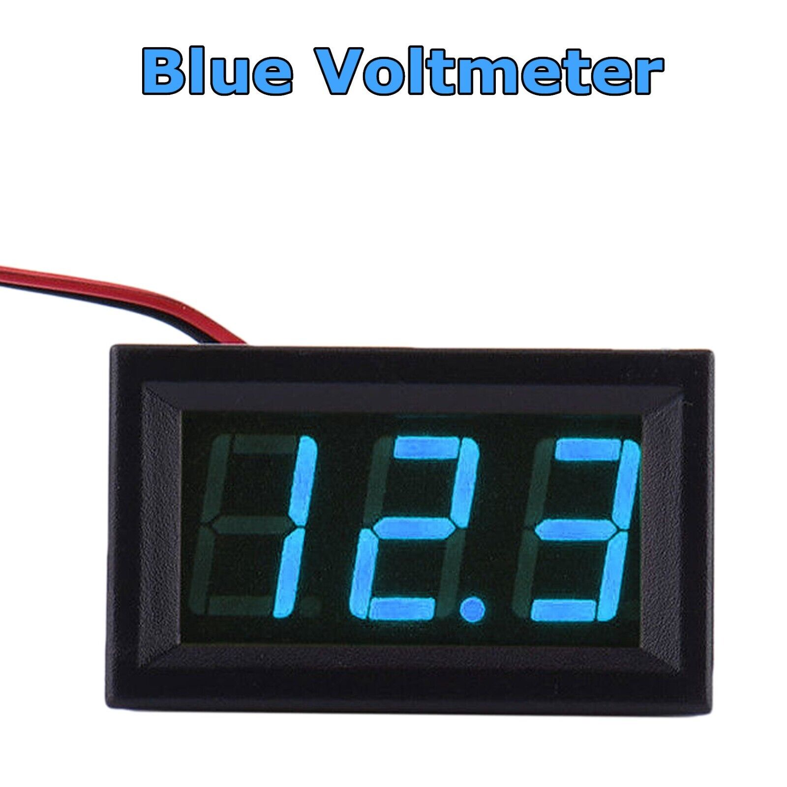 LED 12V ~ 24V Digital Display Voltmeter Car Motorcycle Voltage Gauge Panel Meter