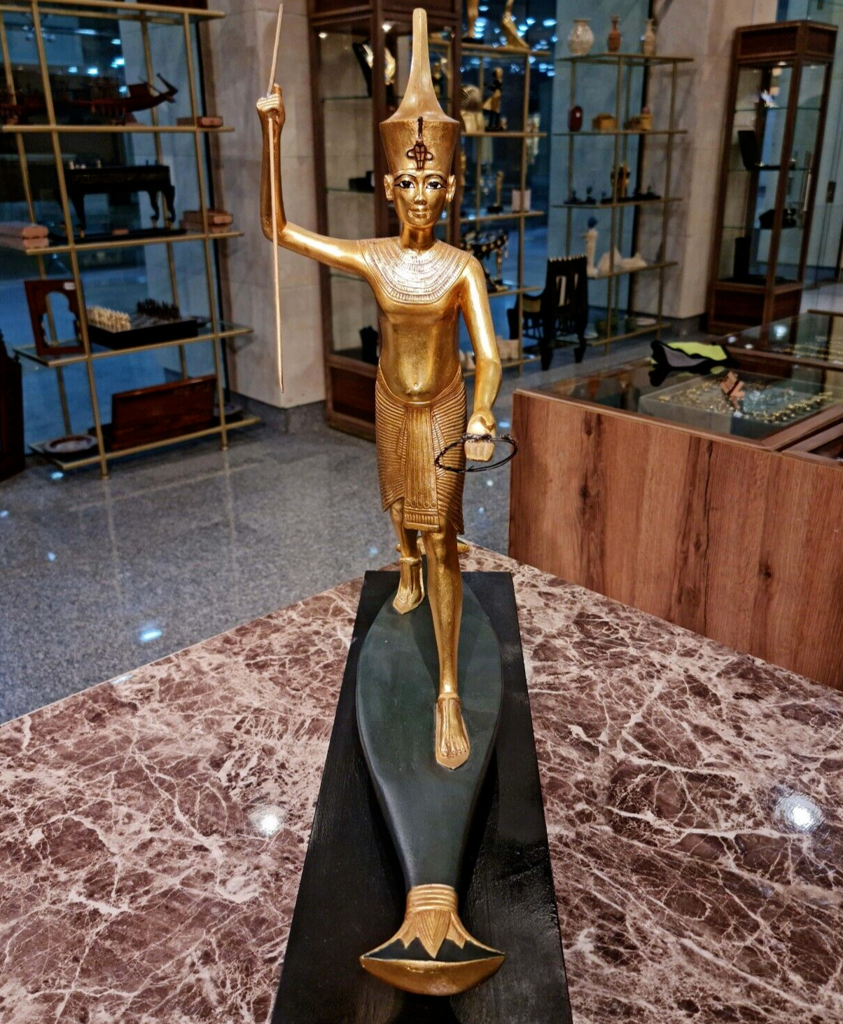 Limited Edition Statuette of Tutankhamun the Harpooner (Museum Version)