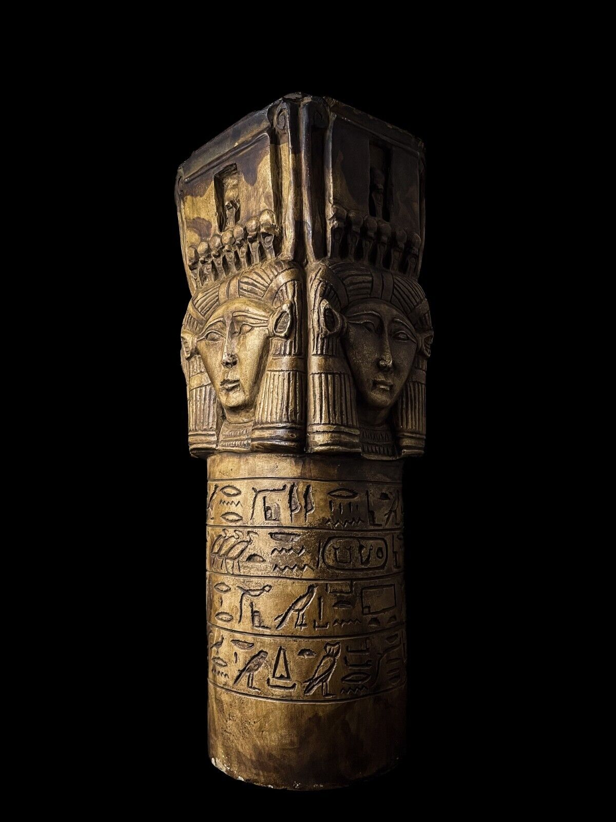 One of a Kind Replica Artifact for Hathor Column Like the one in Dendera temple