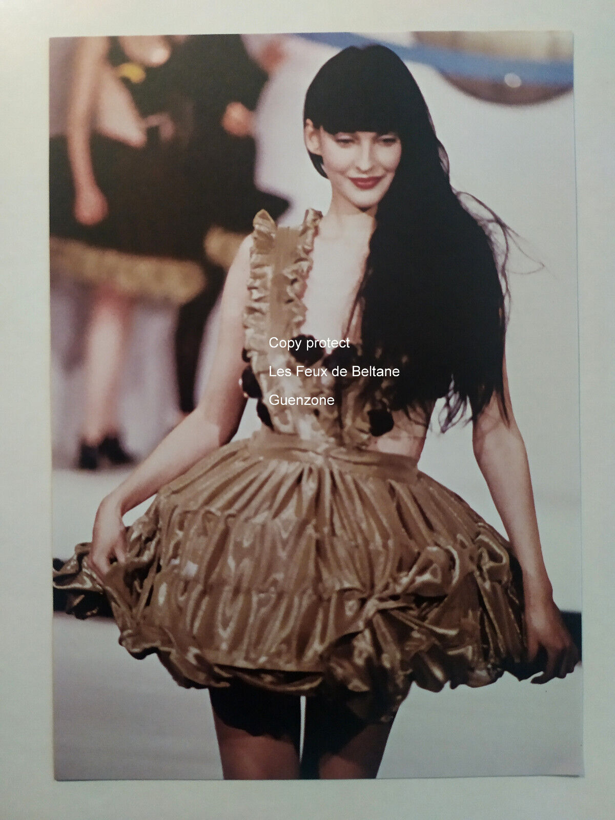 1985 VIVIENNE WESTWOOD Document Photo Cut Out Tutu Dress