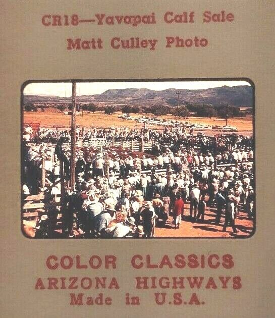 4 Slides 35mm Arizona Highways Cattle Drive Yavapai County Gertrudis 1954-1965