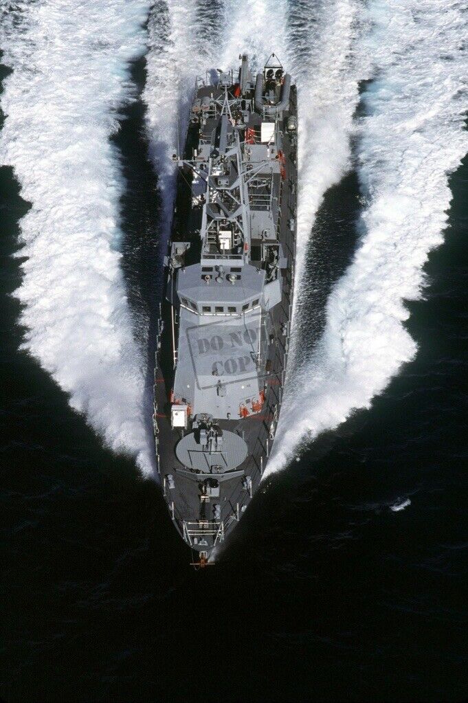 US NAVY USN patrol craft USS MONSOON (PC-4) 12X18 Photograph
