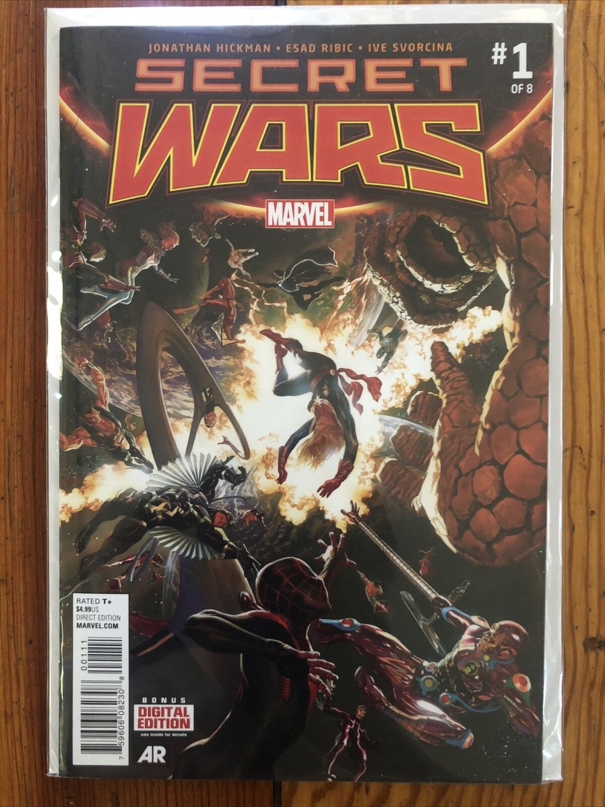 Secret Wars #1 (Marvel 2015) Alex Ross Cover A - One Owner Never Touched NEW NM+