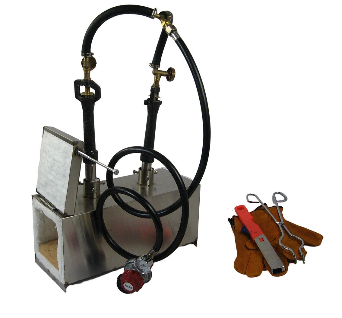 Double Burners  Portable Gas Forge for Blacksmithing Farrier Knife Tool Making