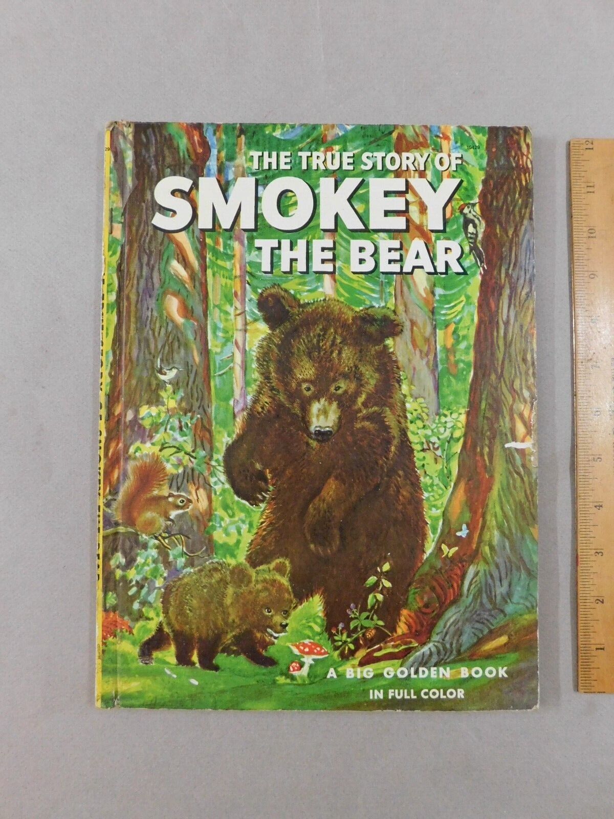 VINTAGE THE TRUE STORY OF SMOKEY THE BEAR FIRST EDITION 1955 GOLDEN PRESS (A)