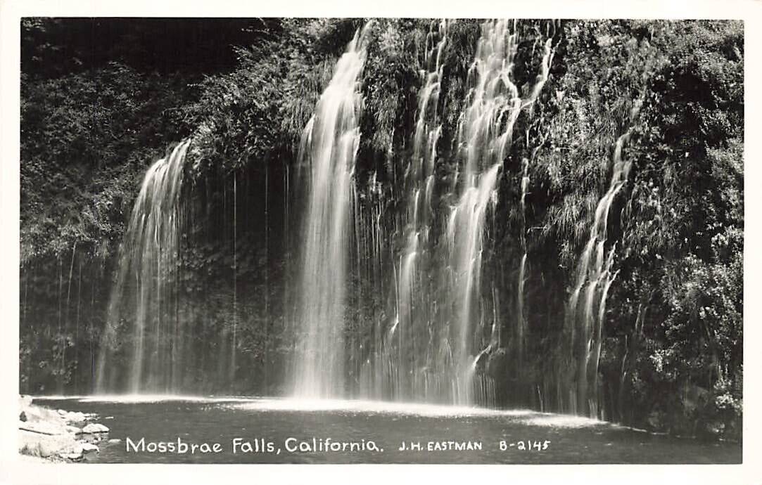RPPC Mossbrae Falls  CA Real Photo P546