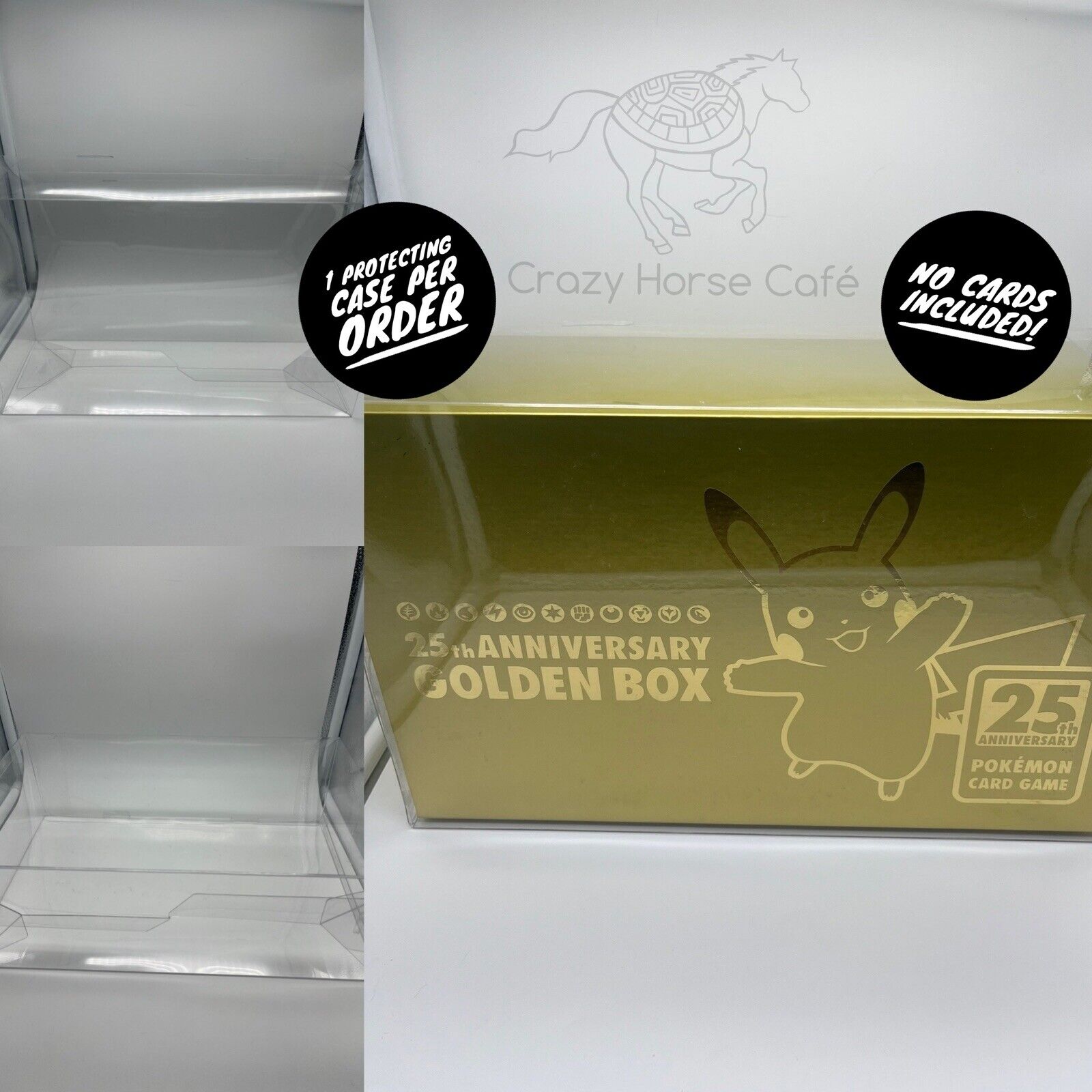 Protecting case for Japan Pokemon 25th Anniversary Golden Box heavy duty