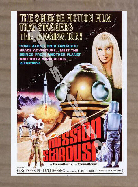 Historic Mission Stardust 1967 Movie Adveretising Postcard