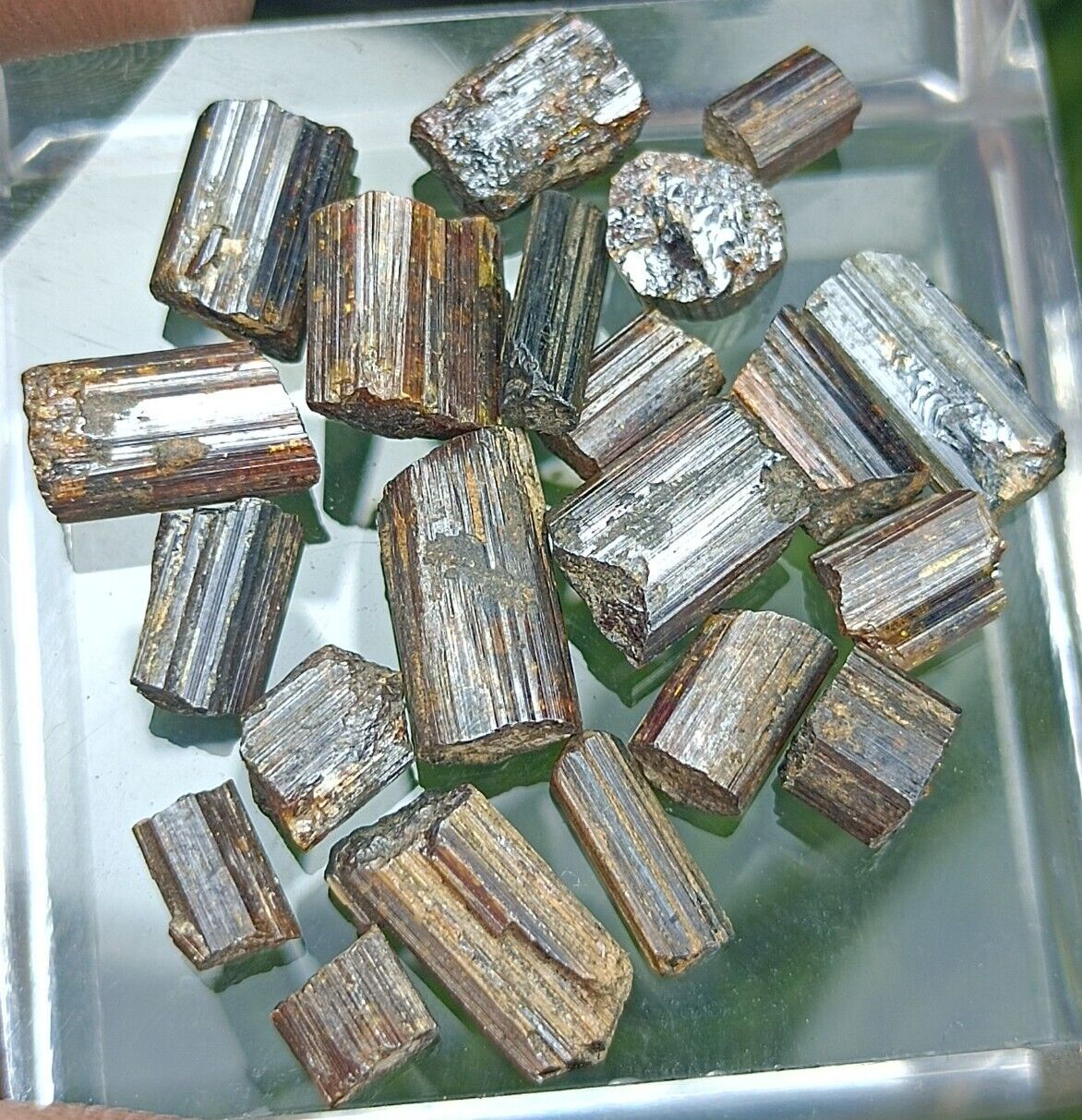 10g Red Rutile Crystals With Nice Termination From Zagi Mountain Kpk Pak