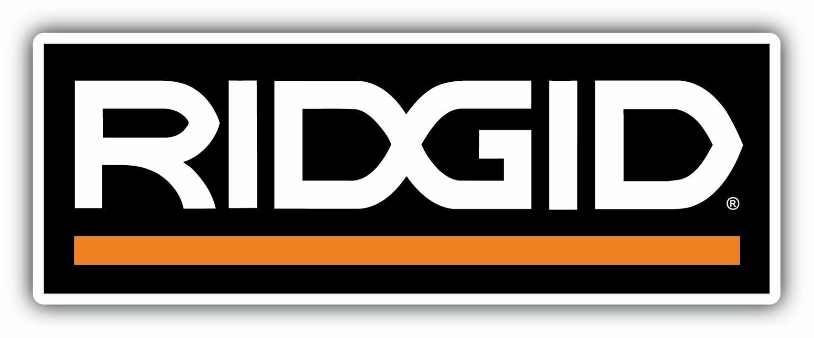 Ridgid Tools Logo Sticker / Vinyl Decal  | 10 Sizes with TRACKING