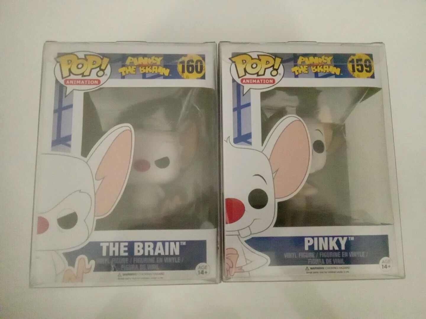 Lot of 2 Pinky and the Brain Funko Pop Set - #160 & #159 BRAND NEW