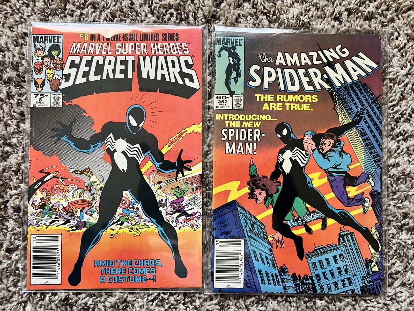 Amazing Spider-Man #252 and Marvel Secret Wars #8 VENOM COMBO