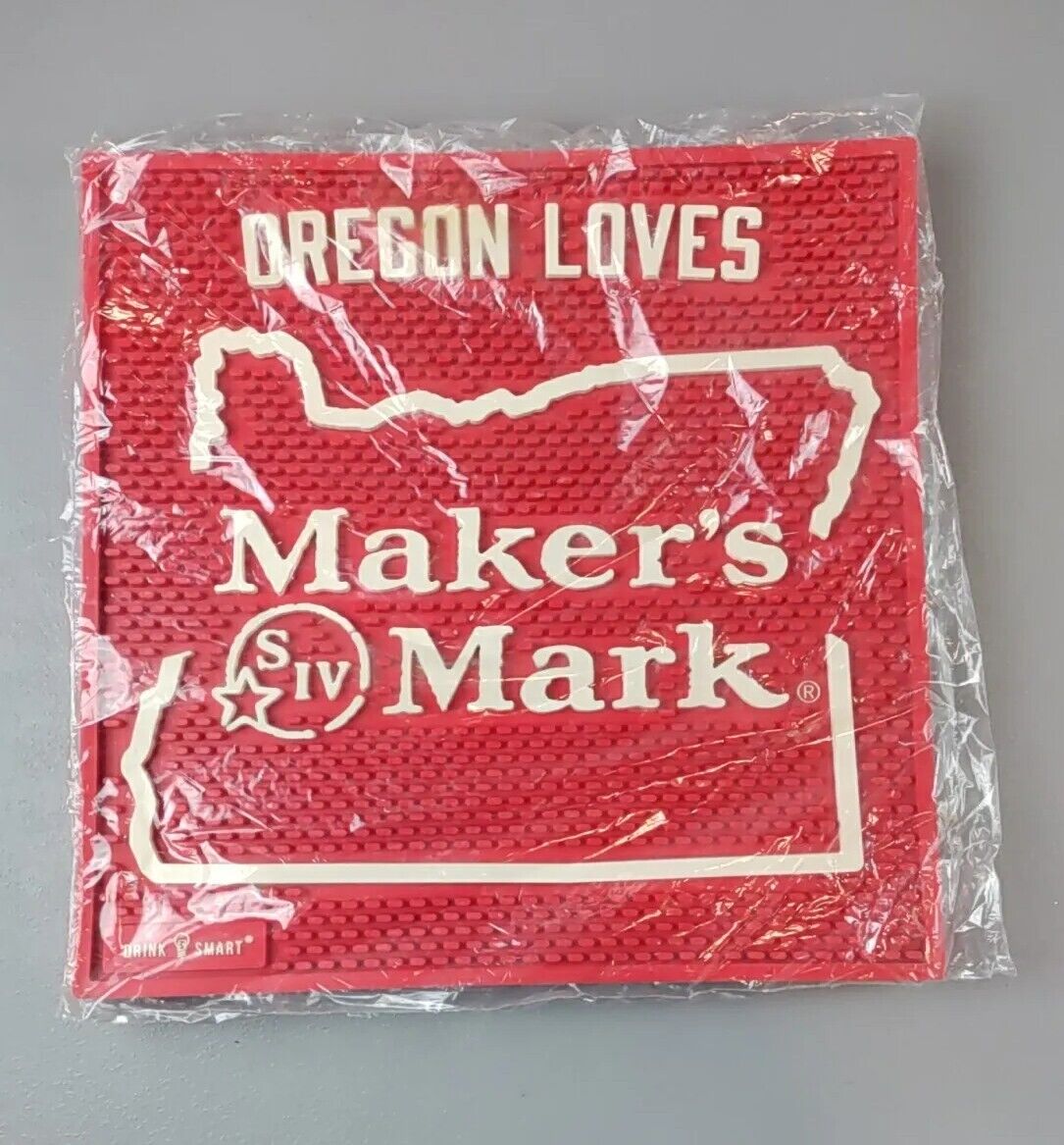   Makers Mark Drip Matt Extra Large Bar Serving Station  Bareware  Oregon Themed