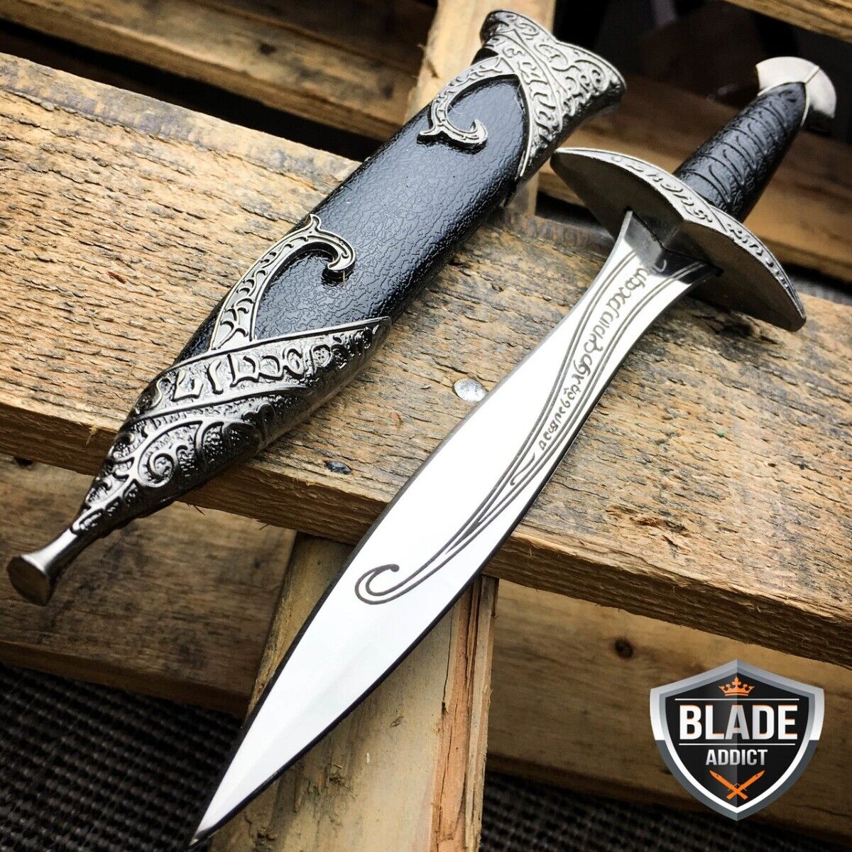 MEDIEVAL ROMAN FANTASY DAGGER SWORD Fixed Blade Collectible Middle Ages KNIFE