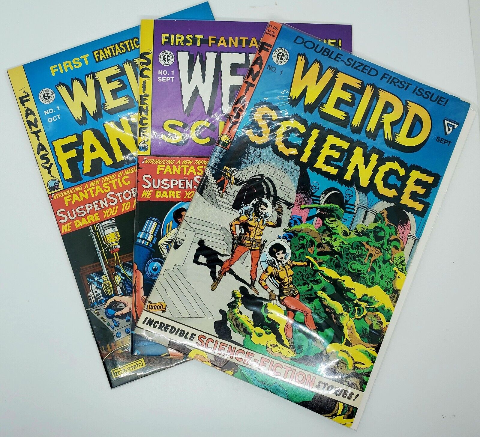 Lot of 3 Weird Science Comics All #1 (EC Comics, 1990) Reprint 1950\'s Mint 🔥