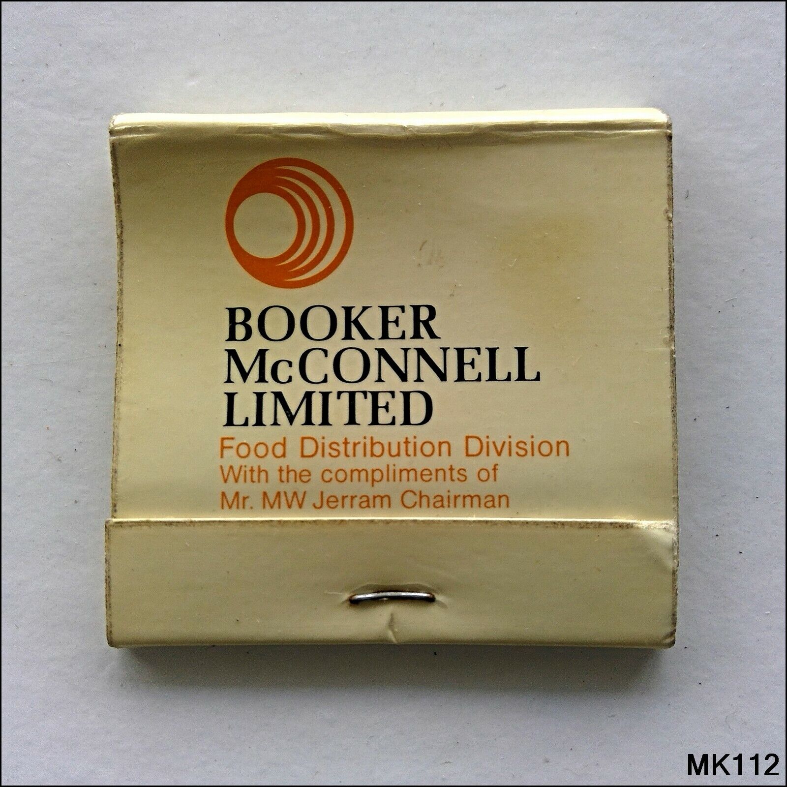 Booker McConnell Limited Food Distribution Division Middlesex Matchbook (MK112)