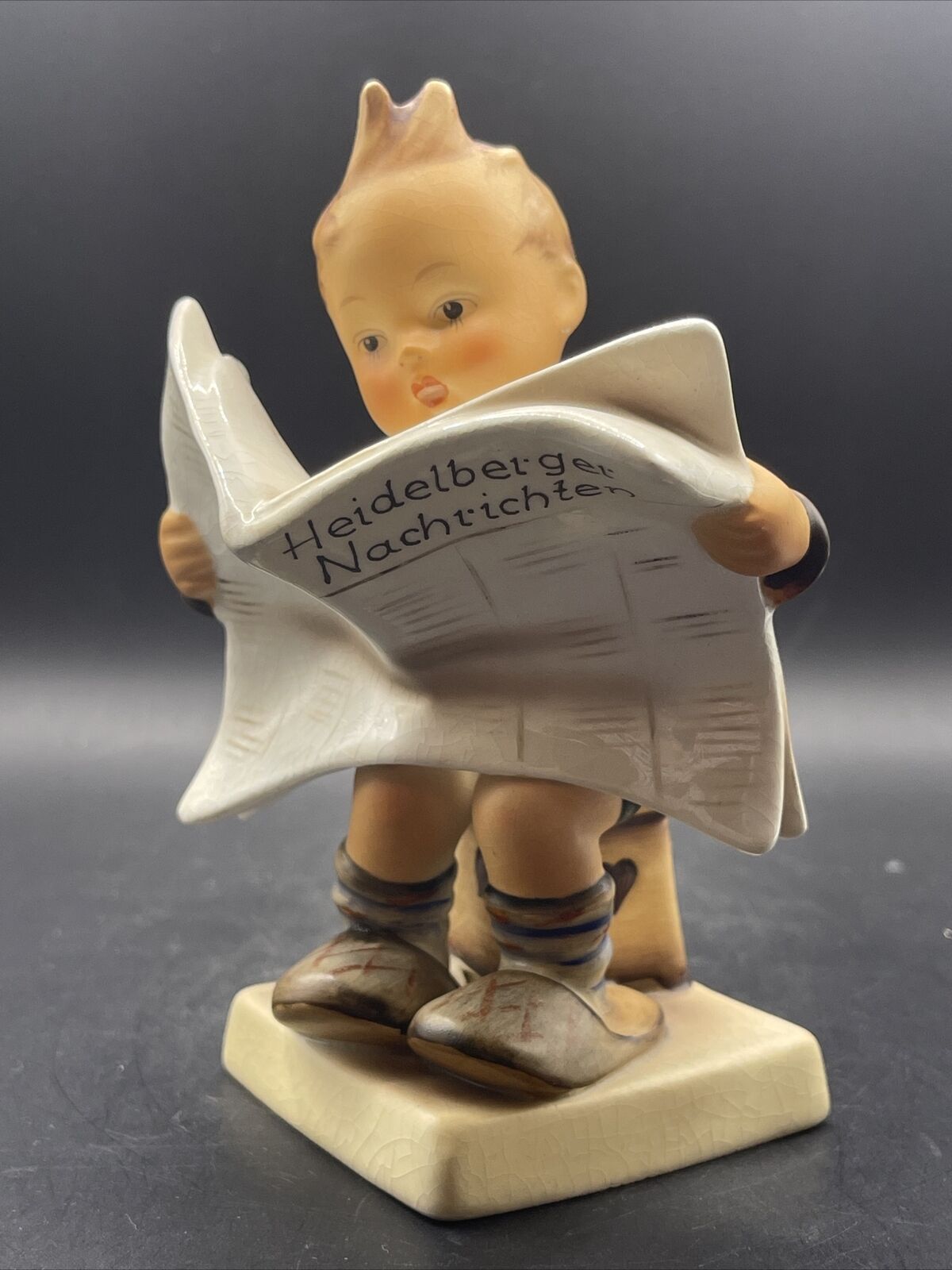 Rare Hummel Figurine 184 Latest News Heidelberger Nachrichten 1950