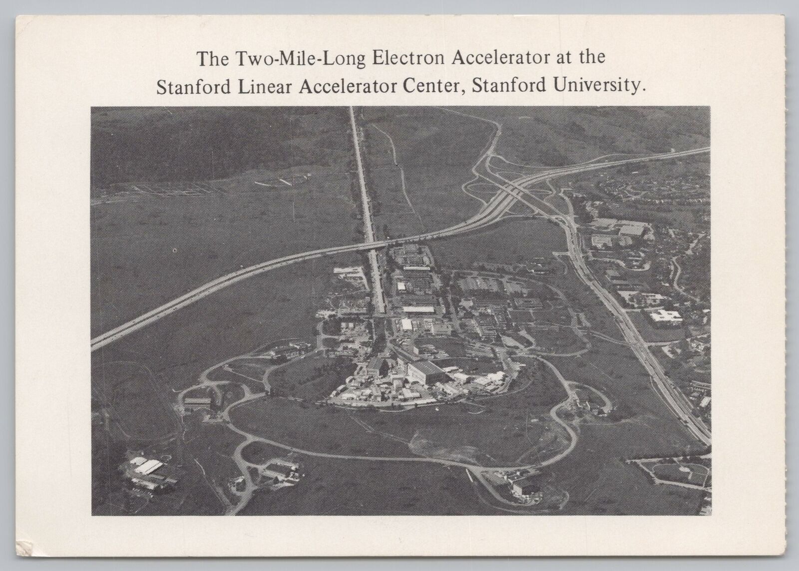Space/Science~Aerial~2-Mile-Long Electron Accelerator~Stanford University~Vtg PC