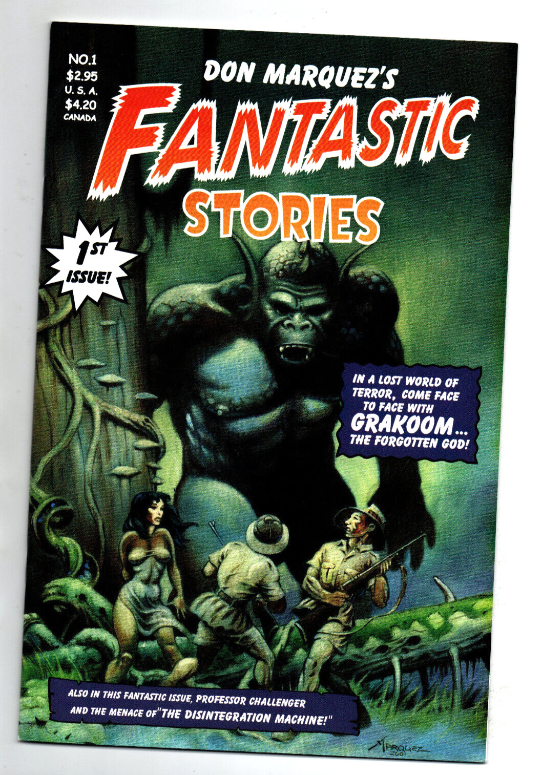 Fantastic Stories #1 2 & 3 Complete Set -Don Marquez-Basement Comics - 2001 - NM