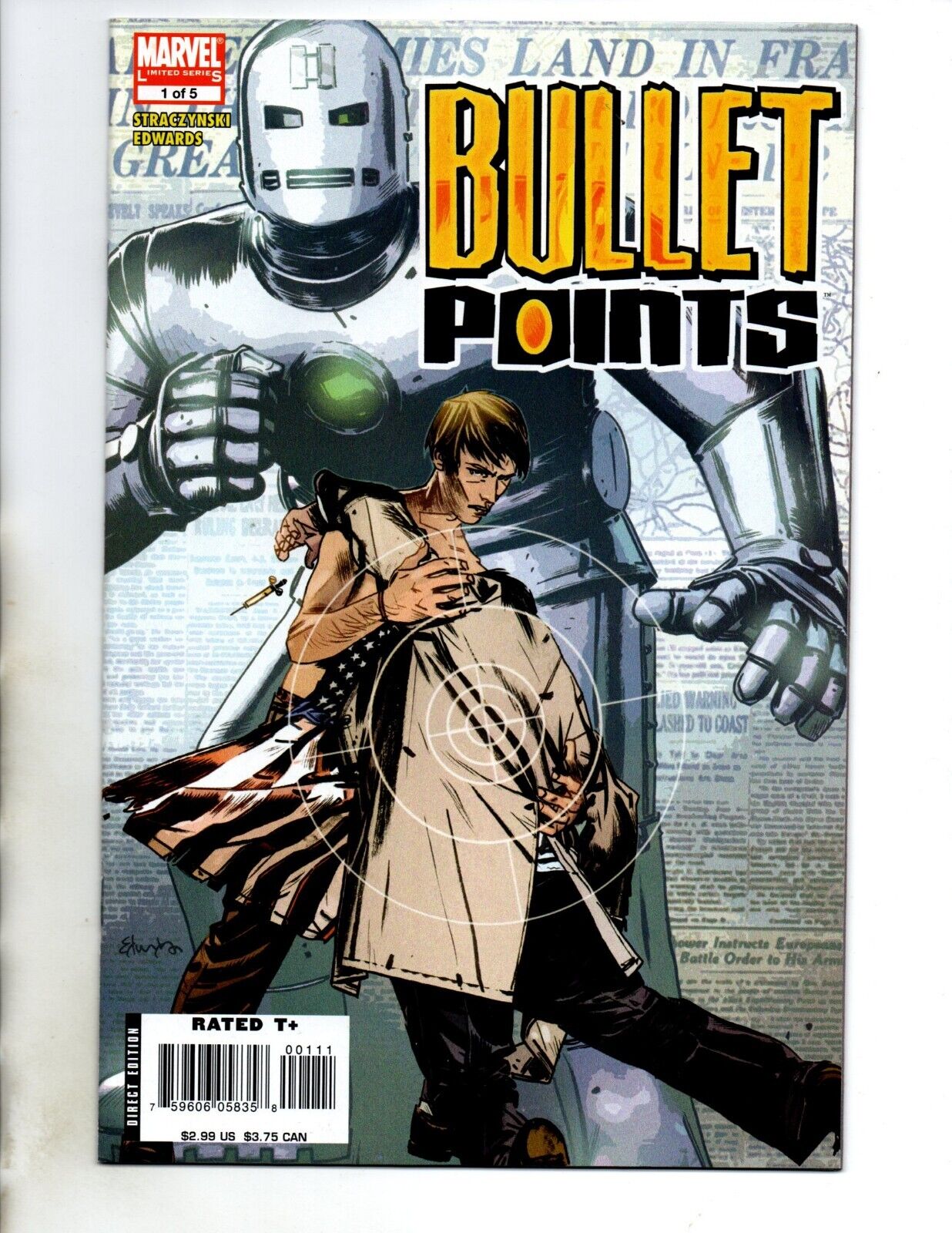 Bullet Points # 1, 2 Marvel Comics Stracynski Edwards 2006 NM-