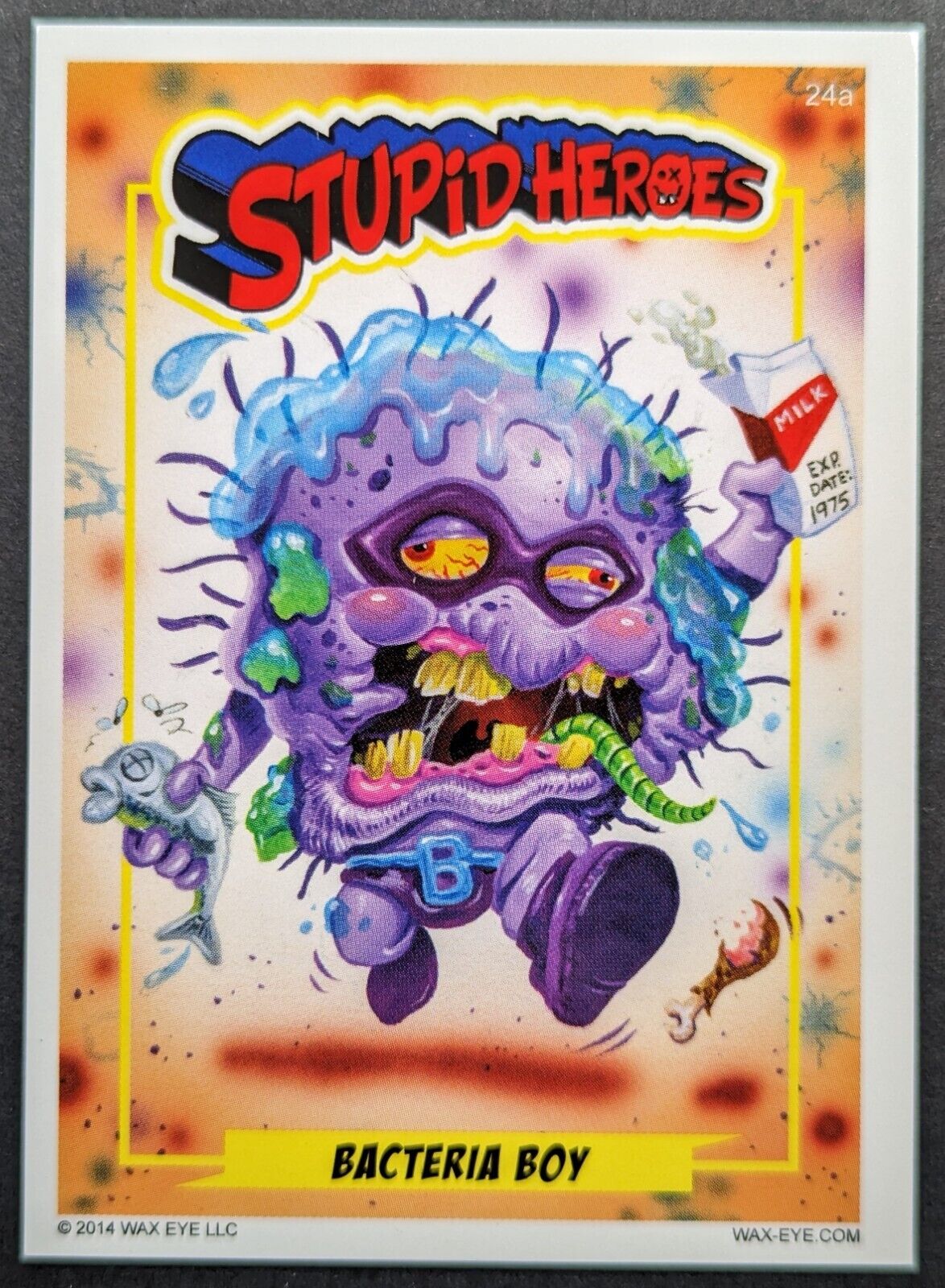Bacteria Boy 2014 Wax Eye Stupid Hero Card #24a (NM)