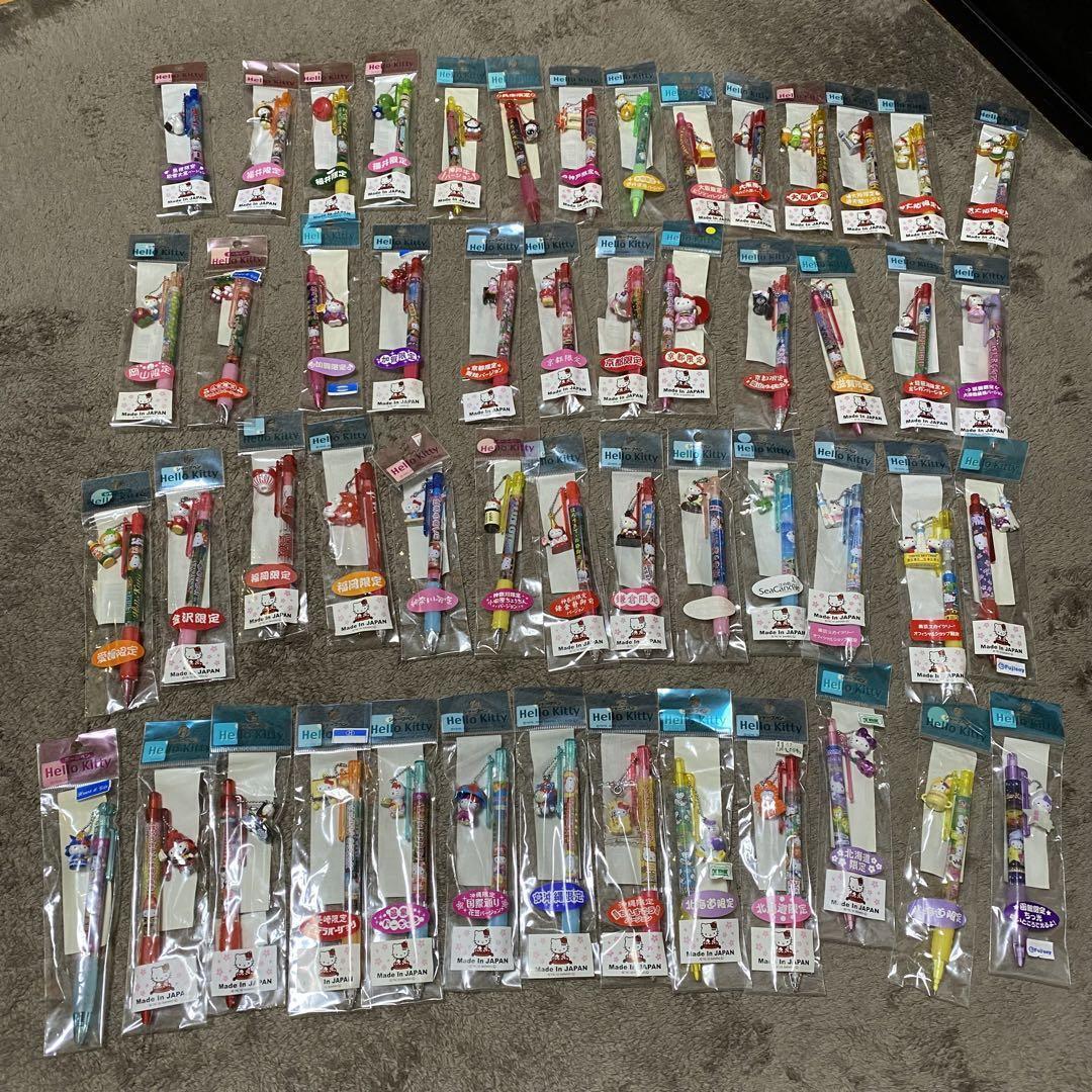 Sanrio Hello Kitty Gotochi pens mechanical pencils Set of 52 lot Bulk sale