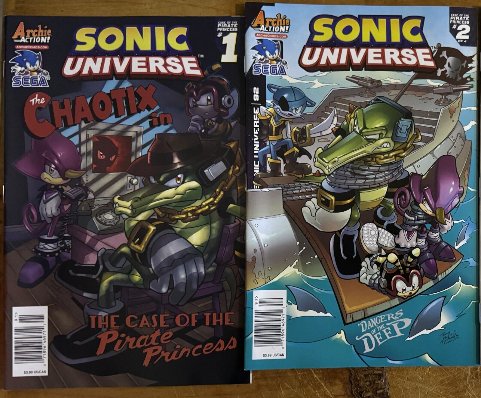 Sonic Universe Comics Issues 91,92  lot of 2 Case of the Pirate Princess