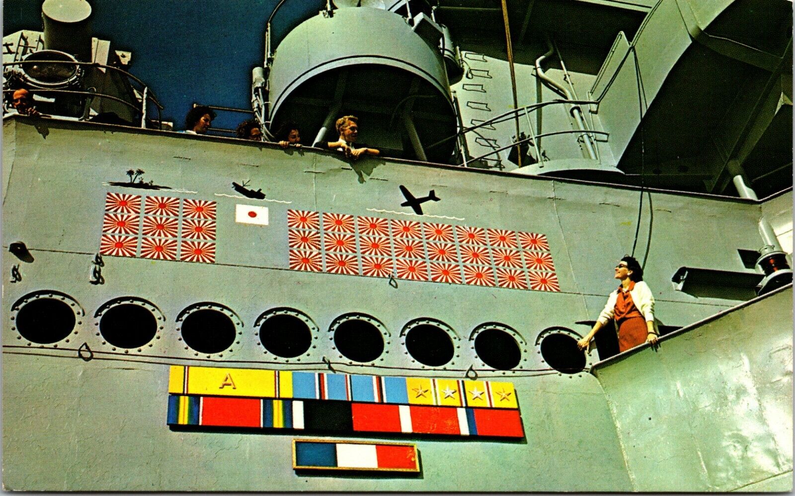 U.S.S. North Carolina Battleship Memorial Naval Postcard Chrome Unposted A1251