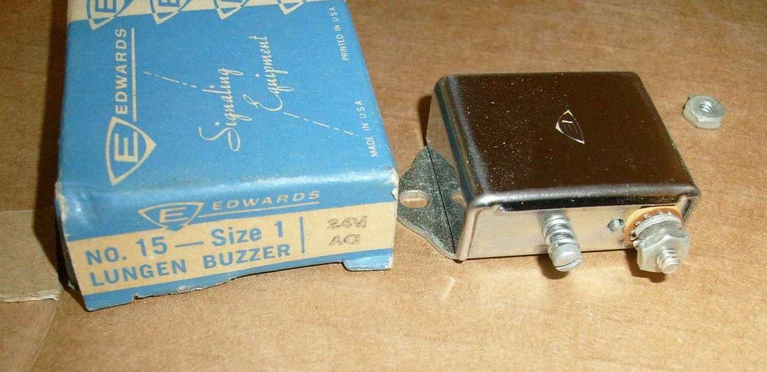 Vintage EDWARDS Lungen Buzzer No. 15 Size 1 Electric Signaling Device 