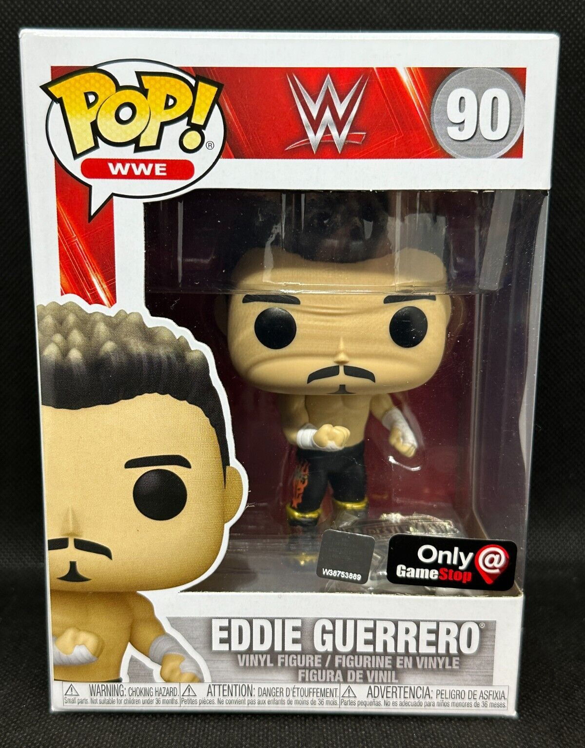 Funko Pop Eddie Guerrero 90 WWE Wrestling GameStop Exclusive Vinyl Figure