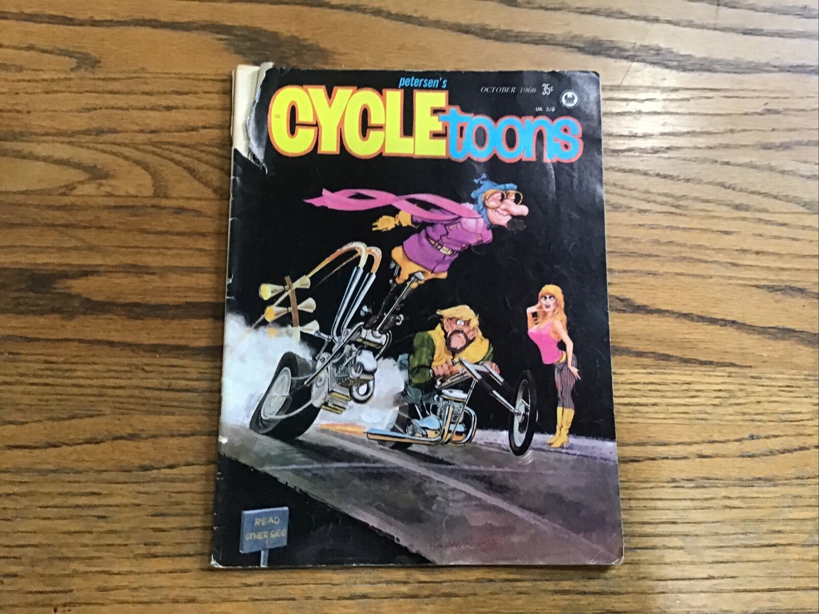 PETERSEN\'S  CYCLETOONS  CYCLE TOONS  October 1968 CARTOONS  COMIC MAGAZINE