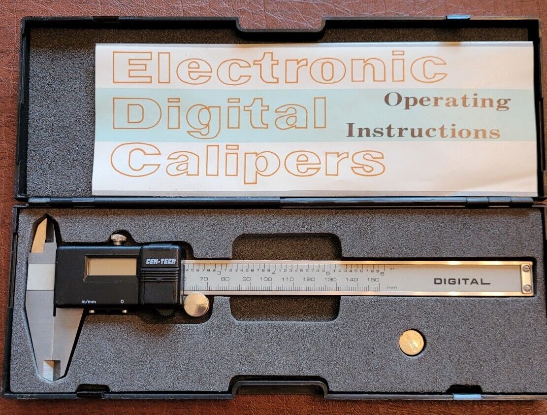 Electronic LED Digital Calipers Micrometer Measuring Tool w/Book & Case