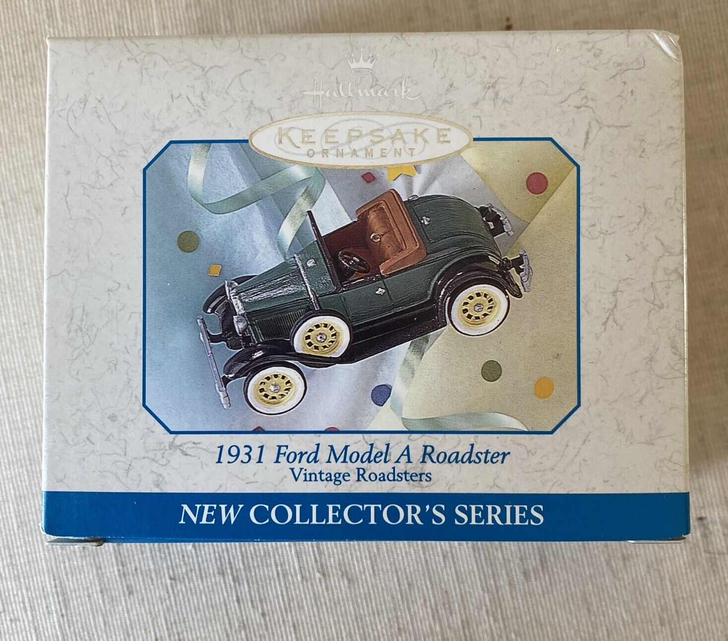Vintage Hallmark Ornament 1931 Ford Model A Roadster  First In Collectors Series