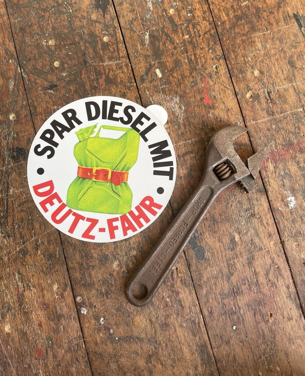 Deutz / Sticker/4 11/16in/Saving Diesel With Deutz Fahr / Siebdruckqualität