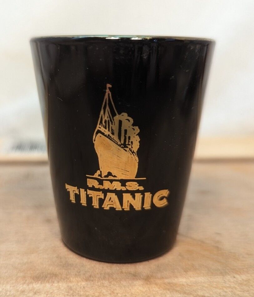 Titanic History Shot Glass Souvenir Travel Vacation Bar Alcohol Collectible