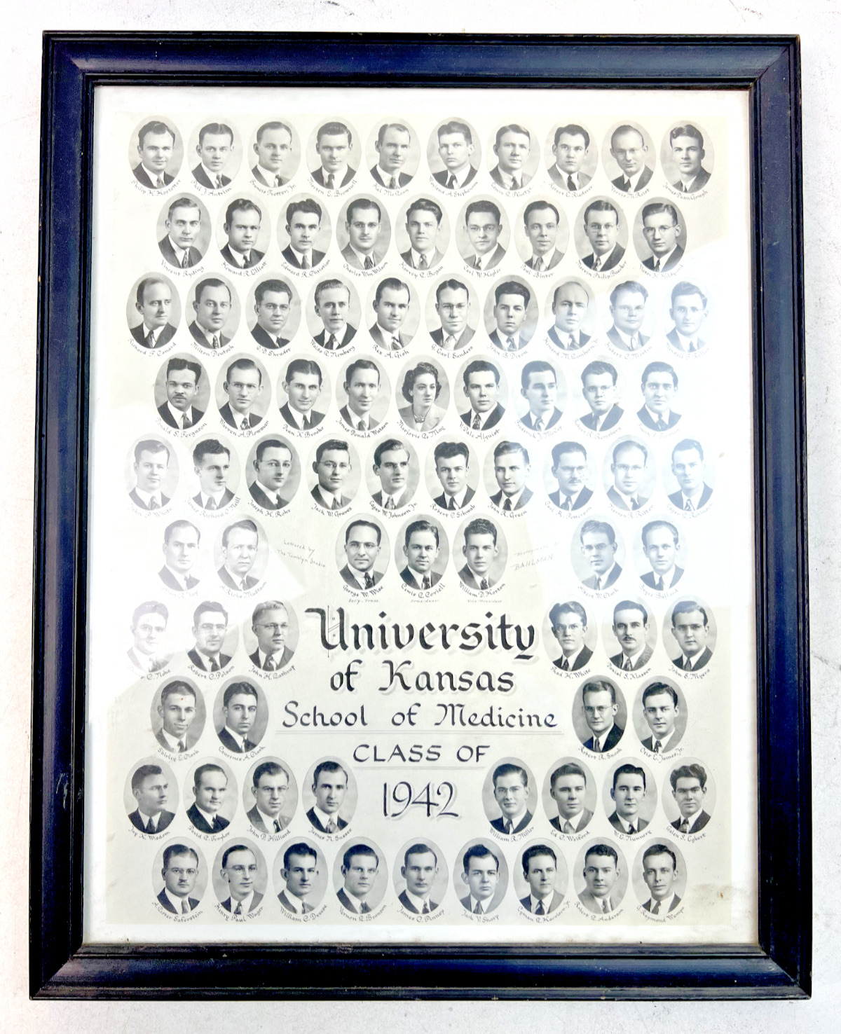 University of Kansas - School of Medicine - Class of 1942 Framed Picture