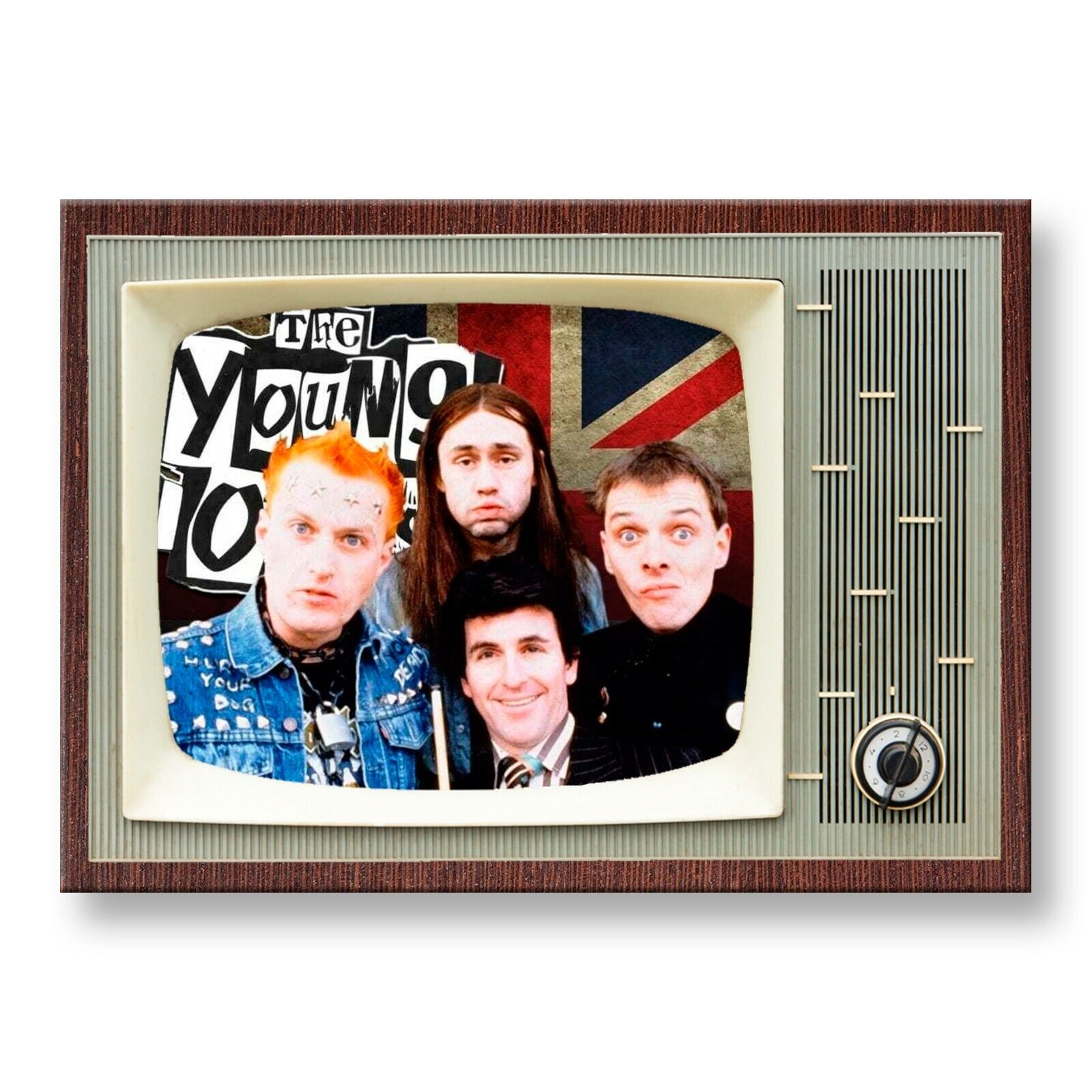 THE YOUNG ONES Classic TV 3.5 inches x 2.5 inches Steel Cased FRIDGE MAGNET