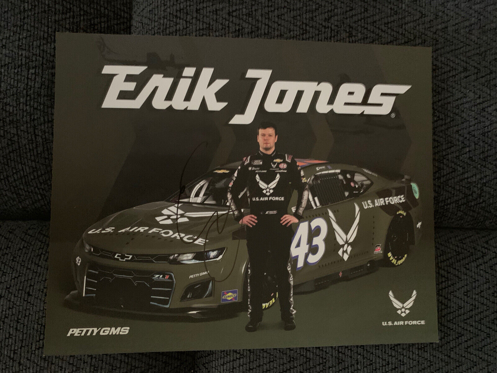 Erik Jones Signed Promo Hero Card Nascar Autographed 2022