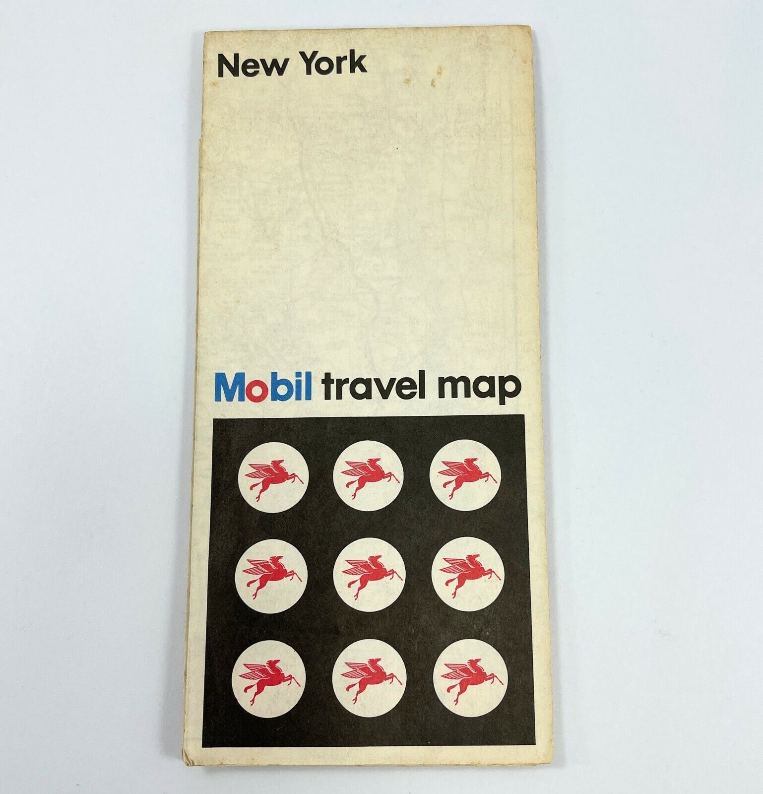 Lot of 3 - 1973 Mobil Travel Road Maps - NY DE VA WV CT MA RI New York