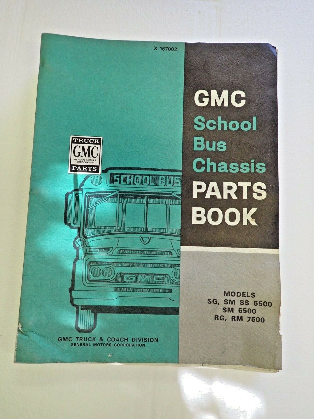 Original 1966 1967 GMC School Bus Parts Manual Book GM  